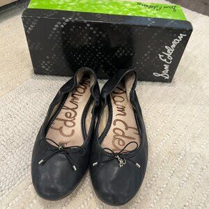 Sam Edelman Black Leather Ballet Flats Women's 9.5 Felicia